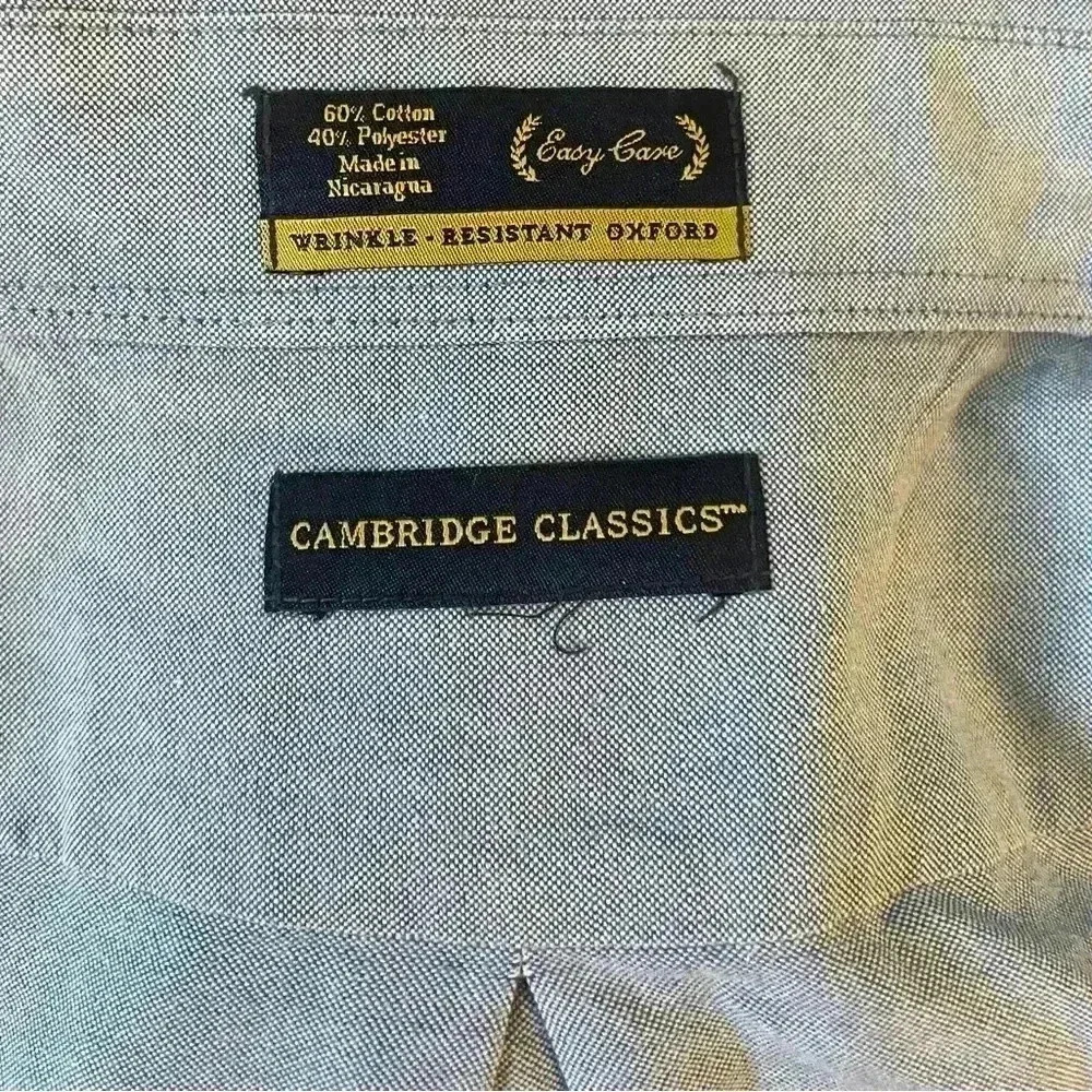 114. Cambridge Classics Oxford Shirt, Size L, EUC - Picture 3 of 6